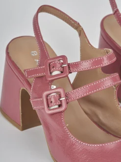 Clearance Slingback tacco 5cm pelle bordo' Donna Slingback