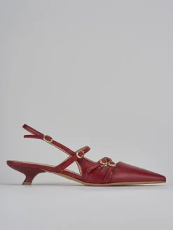 Online Slingback tacco 3cm pelle bordo' Donna Slingback