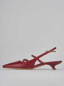 Online Slingback tacco 3cm pelle bordo' Donna Slingback