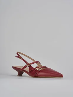 Online Slingback tacco 3cm pelle bordo' Donna Slingback