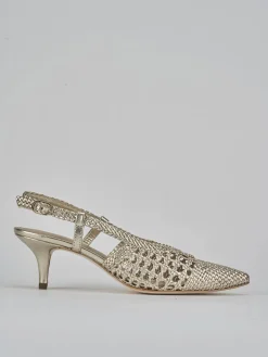 Outlet Slingback tacco 5cm pelle Donna Slingback