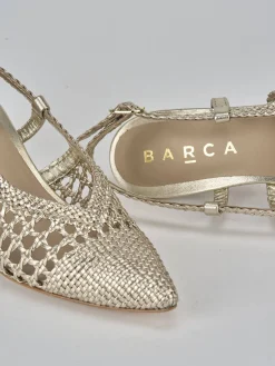 Outlet Slingback tacco 5cm pelle Donna Slingback