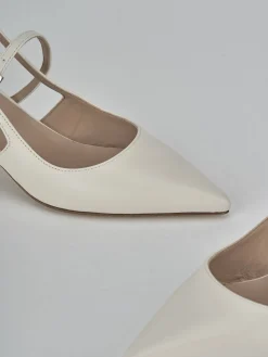 New Slingback tacco 5cm pelle Donna Slingback