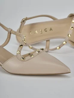 Online Slingback tacco 4cm pelle Donna Slingback