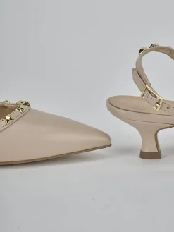 Online Slingback tacco 4cm pelle Donna Slingback