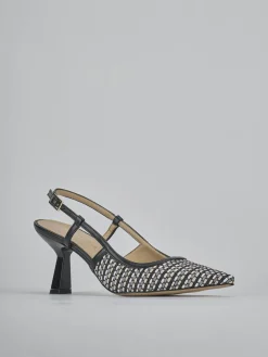 Sale Slingback tacco 7cm pelle Donna Slingback