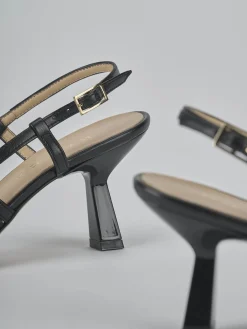 Sale Slingback tacco 7cm pelle Donna Slingback