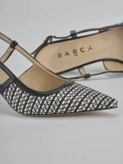 Sale Slingback tacco 7cm pelle Donna Slingback