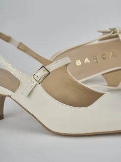 Outlet Slingback tacco 4cm pelle Donna Slingback