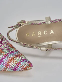 Slingback tacco 5cm pelle Donna Slingback