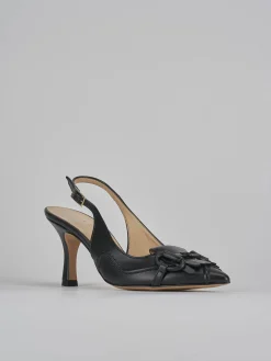 Clearance Slingback tacco 7cm pelle Donna Slingback