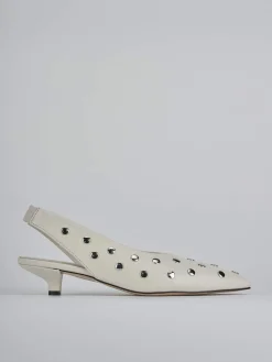 Online Slingback tacco 4cm pelle Donna Slingback