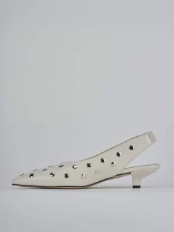 Online Slingback tacco 4cm pelle Donna Slingback