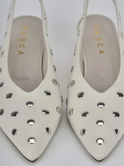 Online Slingback tacco 4cm pelle Donna Slingback