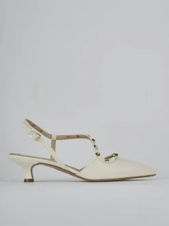 Slingback tacco 4cm pelle Donna Slingback