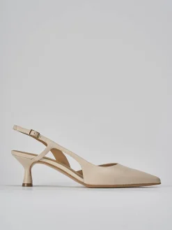 New Slingback tacco 5cm pelle Donna Slingback