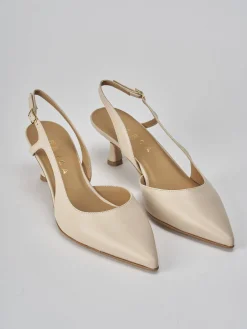 New Slingback tacco 5cm pelle Donna Slingback