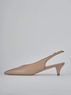 New Slingback tacco 5cm pelle Donna Slingback