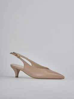 New Slingback tacco 5cm pelle Donna Slingback