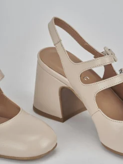 Sale Slingback tacco 5cm pelle Donna Slingback