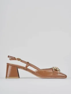 Sale Slingback tacco 6cm pelle testa Donna Slingback