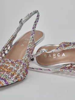 New Slingback tacco 6cm pelle Donna Slingback