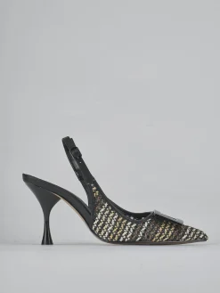 New Slingback tacco 8cm pelle Donna Slingback