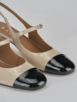 Clearance Slingback tacco 5cm pelle Donna Slingback