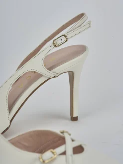 Sale Slingback tacco 7cm pelle Donna Slingback