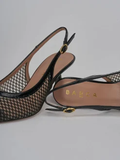 Slingback tacco 7cm pelle Donna Slingback