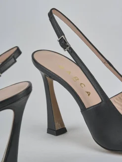 Hot Slingback tacco 9cm pelle Donna Slingback