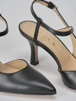 Slingback tacco 7cm pelle Donna Slingback