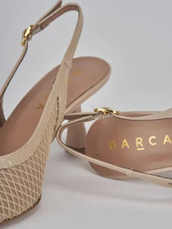 New Slingback tacco 7cm pelle Donna Slingback