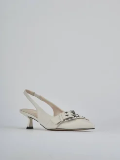 Discount Slingback tacco 5cm pelle Donna Slingback