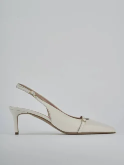 Clearance Slingback tacco 7cm pelle Donna Slingback