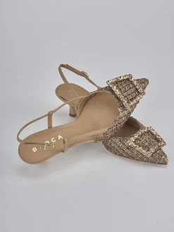 Discount Slingback tacco 5cm pelle Donna Slingback