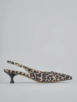 Hot Slingback tacco 4cm pelle Donna Slingback