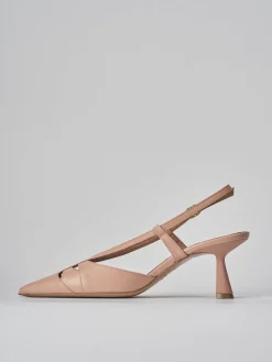 Online Slingback tacco 7cm pelle Donna Slingback