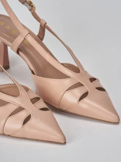 Online Slingback tacco 7cm pelle Donna Slingback