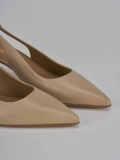 Discount Slingback tacco 5cm pelle Donna Slingback