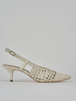 New Slingback tacco 5cm pelle Donna Slingback