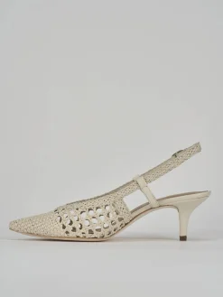 New Slingback tacco 5cm pelle Donna Slingback