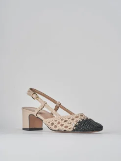 Online Slingback tacco 5cm pelle Donna Slingback