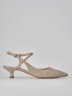 Discount Slingback tacco 4cm pelle Donna Slingback