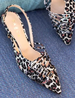 Outlet Slingback tacco 4cm pelle Donna Slingback