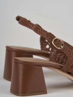 Sale Slingback tacco 5cm pelle Donna Slingback