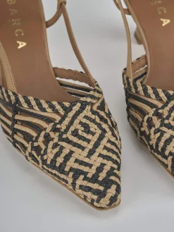 Outlet Slingback tacco 5cm pelle Donna Slingback