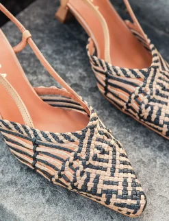 Outlet Slingback tacco 5cm pelle Donna Slingback