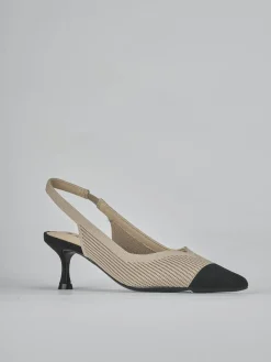 Sale Slingback tacco 5cm pelle Donna Slingback
