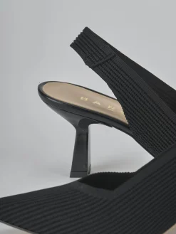 Discount Slingback tacco 7cm pelle Donna Slingback